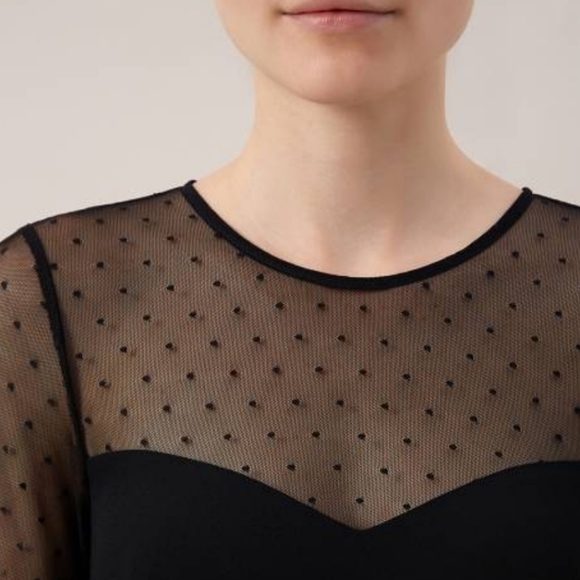 Hobbs London | Fitted Crepe and Lace Dress - Picture 5 of 14